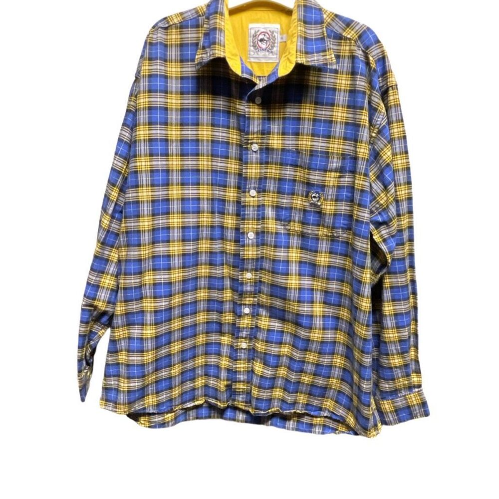 Men’s plaid Cinch size XL 100% cotton button down shirt.